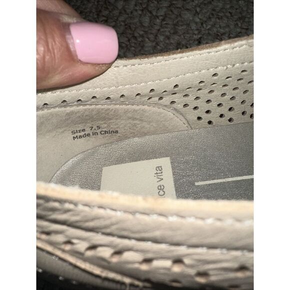 Womens Dolce Vita Jhenee‎ Shoe Sneaker Sand Platform  Loafer Perforated Sz 7.5 - Picture 8 of 8
